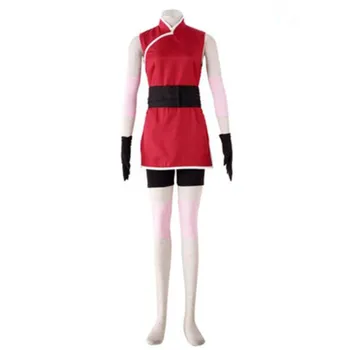 

Free shipping NARUTO Cartoon Anime Cosplay Halloween Party Haruno Sakura Cosplay Man Woman Costume Combat suit XS-3XL