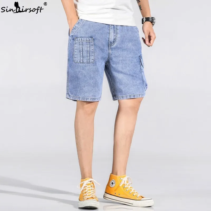 Summer Boys Loose Large Size Denim Shorts M-7XL Cotton High Quality Casual Shorts Skateboard Big Pocket Overalls Hot Sale Summer Boys Loose Large Size Denim Shorts M-7XL Cotton High Quality Casual Shorts Skateboard Big Pocket Overalls Hot Sale