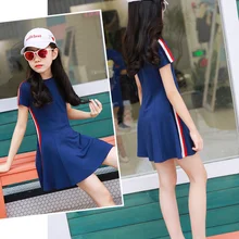 Платье для девочек новое летнее платье Детское хлопковое платье Детское вязаное платье принцессы одежда для малышей простая#5217