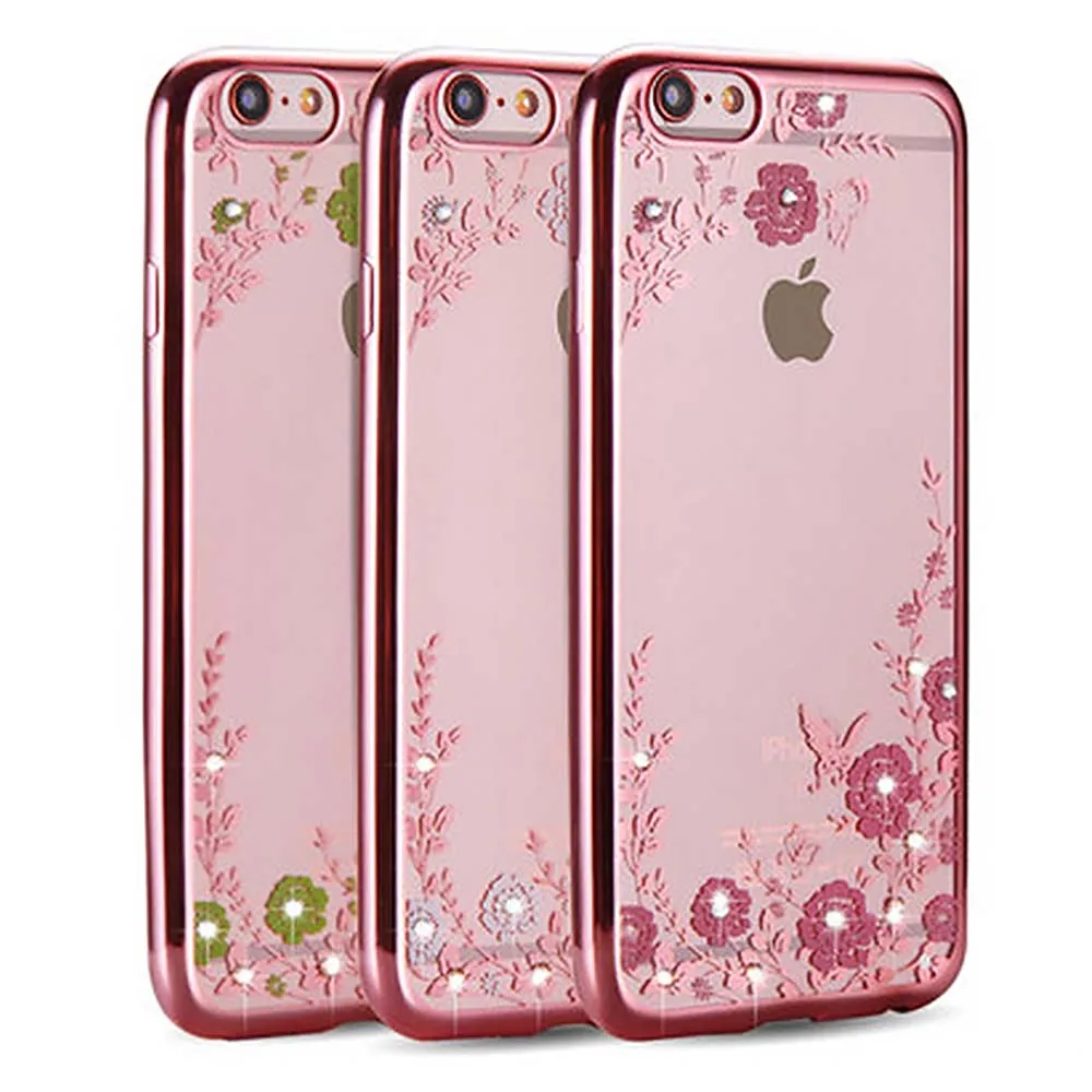 Protect Soft Rose Gold TPU Back Cover for iPhone 6 6s 6plus 6splus Case Ultra Thin Luxury Back