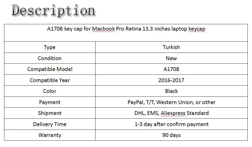 A1708 клавишные клавиши для Macbook Pro retina 13,3, клавишная крышка для ноутбука, новинка