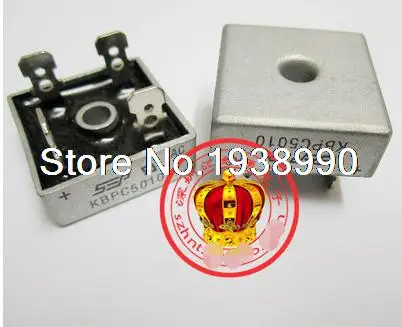 

free shipping 50pcs 50A 1000V Metal Case Bridge Rectifier SEP KBPC5010