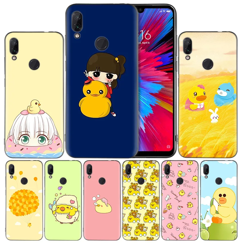 

Kiiroitori duck Silicone Case Cover for Xiaomi Redmi Note 7 7A 7S K20 Y3 6 6A S2 GO 5X 6X Mi A1 A2 8 9T Play Lite Pro Poco F1