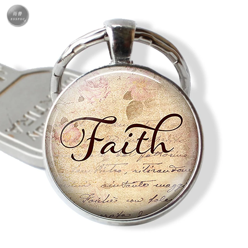 Buy High Quality Metal Keychain Christian Faith Key