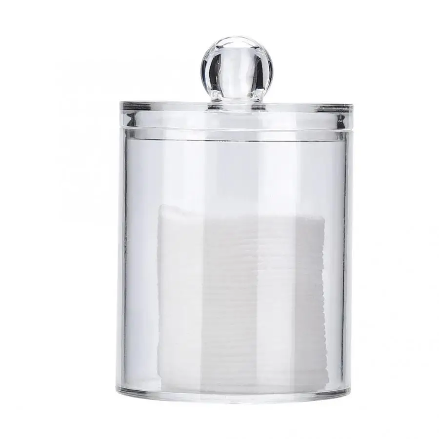 Portable Transparent Round Cotton Bud Case Acrylic Cotton Swab Holder Storage Container Organizer Makeup Tool Kits Accessories Portable Transparent Round Cotton Bud Case Acrylic Cotton Swab Holder Storage Container Organizer Makeup Tool Kits Accessories