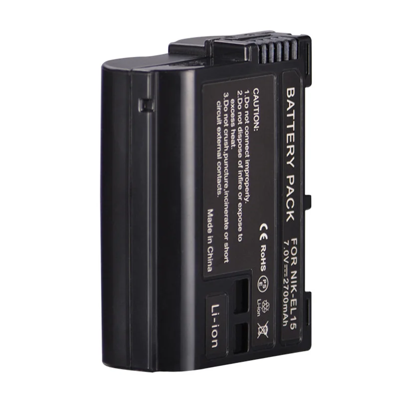 

Digital Battery En-el15a EN EL15 2550mAh 7.0V 2700mAh Camera Battery For Nikon D500 D750 D7100 D7000 CE RoHs Safety Assured
