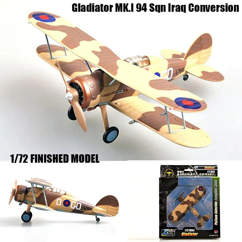 

Gladiator Mk.I 94 Sqn Iraq Conversion aircraft 1/72 finish plane Easy model