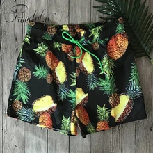 Мужские пляжные шорты с принтом ананаса, большой размер, мужские плавки, короткие штаны, летние праздничные мужские плавки