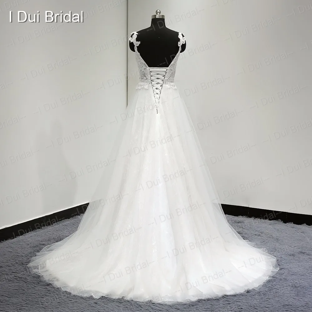 А-линия, настоящий светильник для свадебного платья, пляжный стиль, стиль, светильник с кружевом и бисером