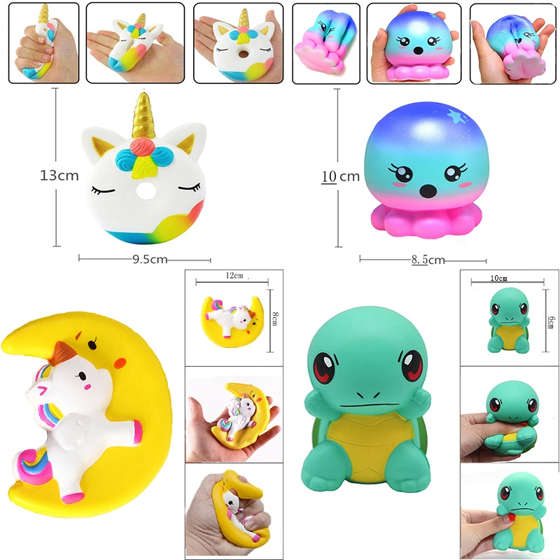 

Kawaii Squishy Slow Rising Toy Unicorn Donut Sweet Charm Scented Kid Fun Stress Reliever Toy Gift Wholesale Kids Squeeze Toys