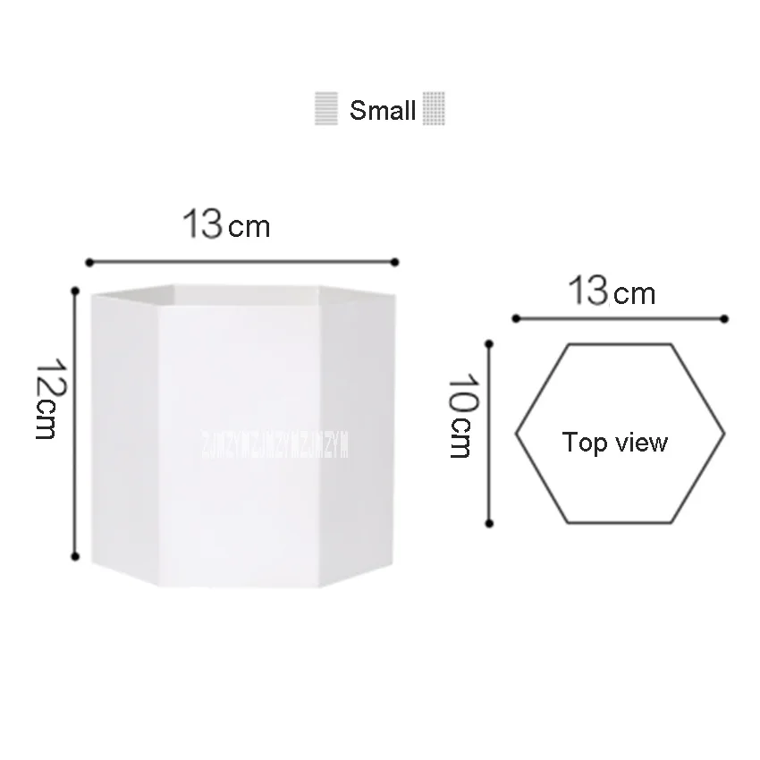 Креативный скандинавский шестигранный цветочный горшок высокого качества Hmoe балкон гостиная украшение сада комнатный горшок для растений - Цвет: small white pot