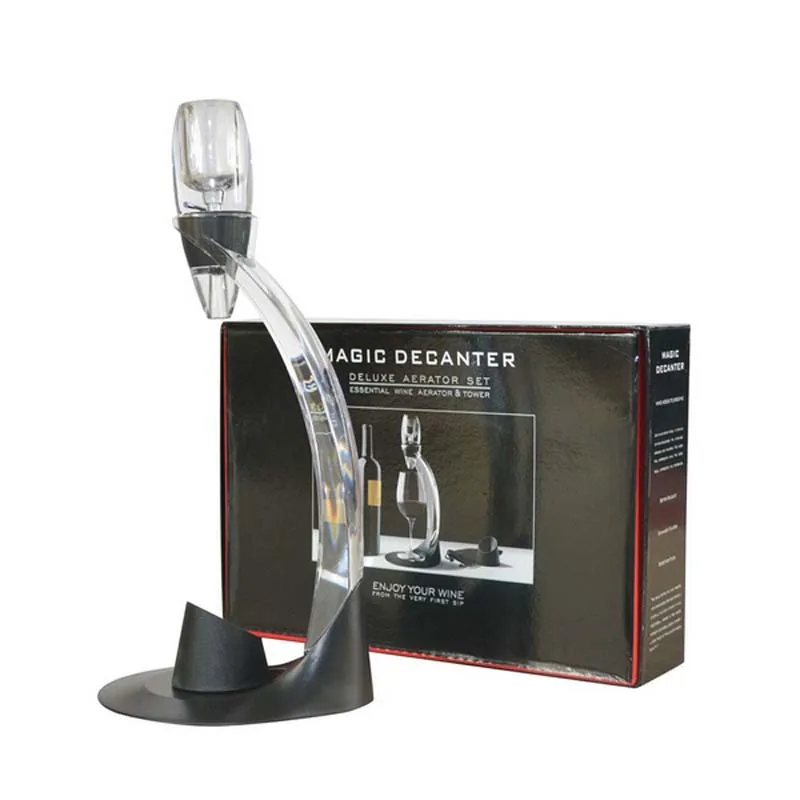 High Quality Wind Tools Magic Wine Aerator Decanter Set Filter Fast