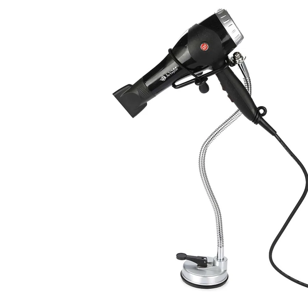 360 Свободно вращается Фен держатель Hands Free съемный из нержавеющей стали присоска стенд полка для ванной комнаты