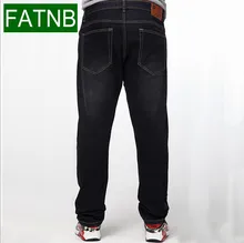 Marke männer jeans lose plus größe 5XL gerade klassische beiläufige geschäfts wahr jean hohe qualität freies verschiffen größe von XL-5XL