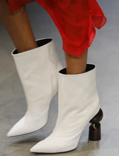 womens white dress boots