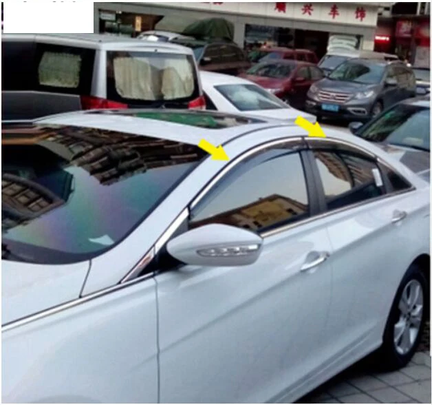 

ACCESSORIES FIT FOR HYUNDAI SONATA 2015 2016 LF SIDE WINDOW RAIN DEFLECTORS GUARD VISOR WEATHERSHIELDS DOOR SHADE