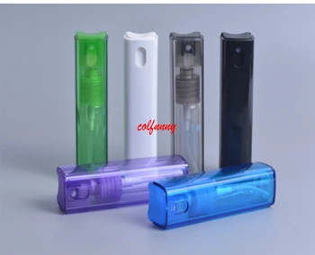 

500pcs/lot 12ml Glass Square Perfume Pump Spray Empty Refillable Cosmetic Container Atomizer Portable Packaging F050707