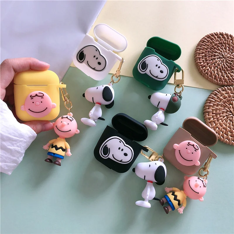 

Korean cartoon doll lanyard for apple airpods case wireless bluetooth headphone Charlie earphone charging box airpod skin pouch