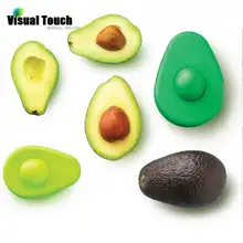 Визуальный контакт зеленый 2 шт форма для хранения авокадо силиконовые свежие обертки для еды Складная печать для сохранения фруктов