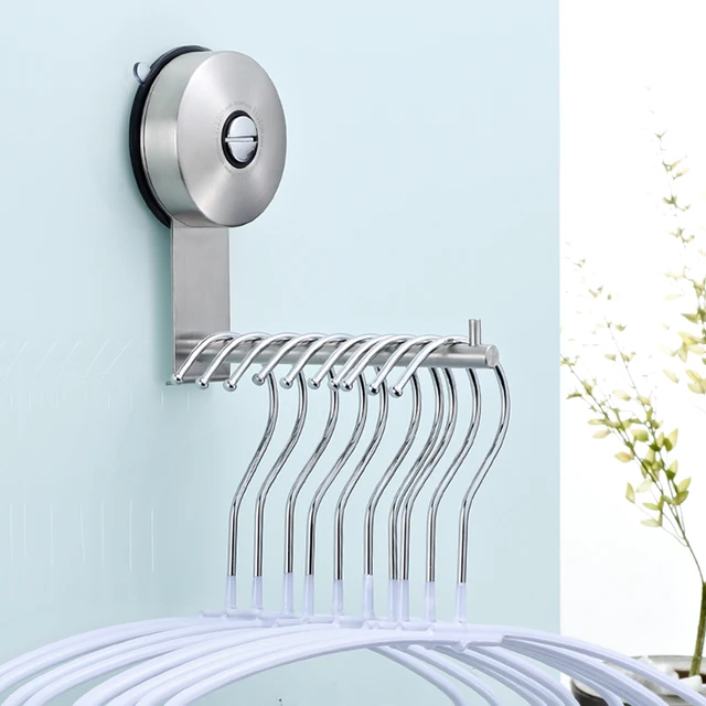 Wall Mount Clothes Hangers Storage Hook Rack Hanger Holder Closet Wall Mount Clothes Hangers Storage Hook Rack Hanger Holder Closet Organizer Hanging Rail