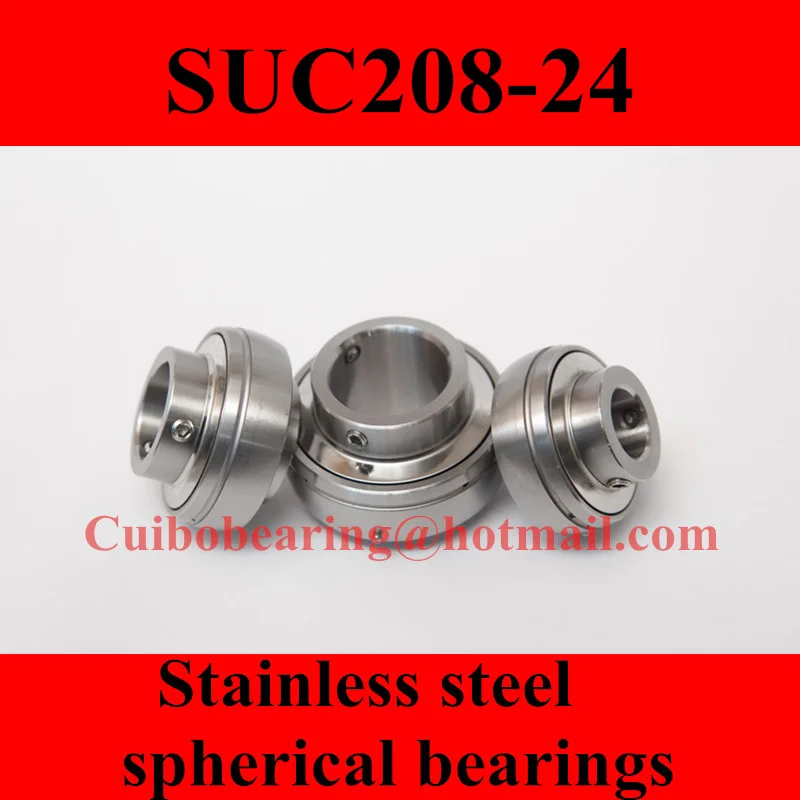 

Stainless steel spherical bearings SUC208-24
