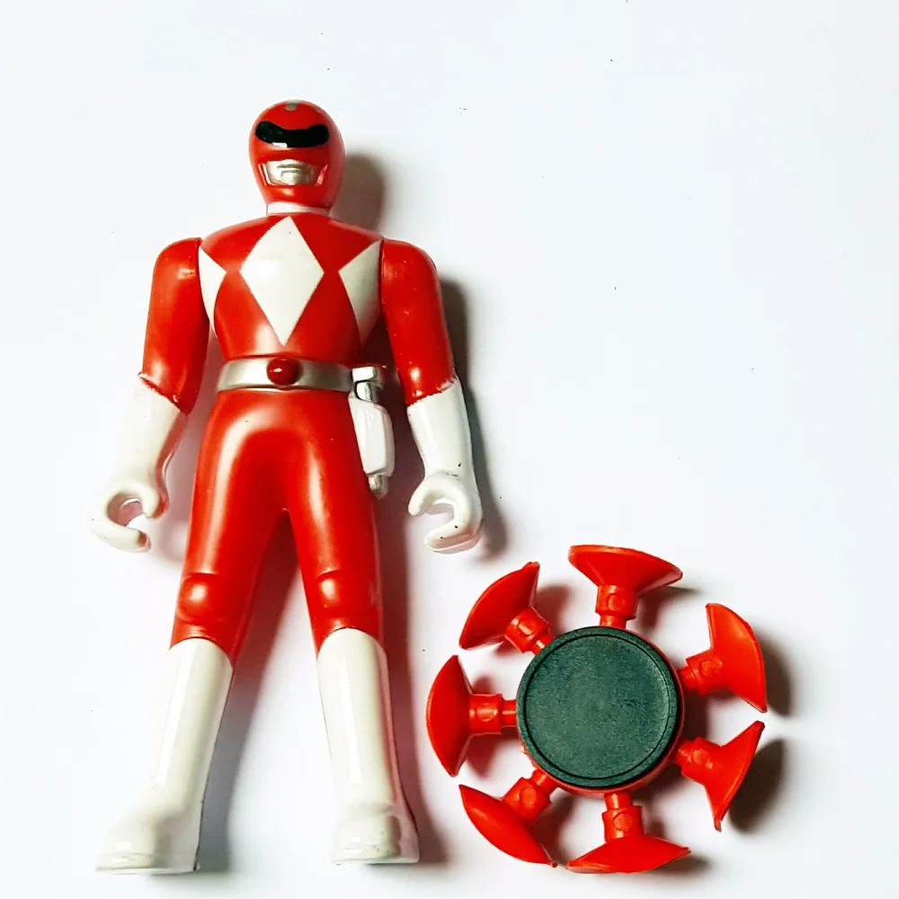 

1 set 12cm RED Ranger with Suction Dart Boys Toys Game Pinata Loot Filler Birthday Party Favors Favours Novelty Cake