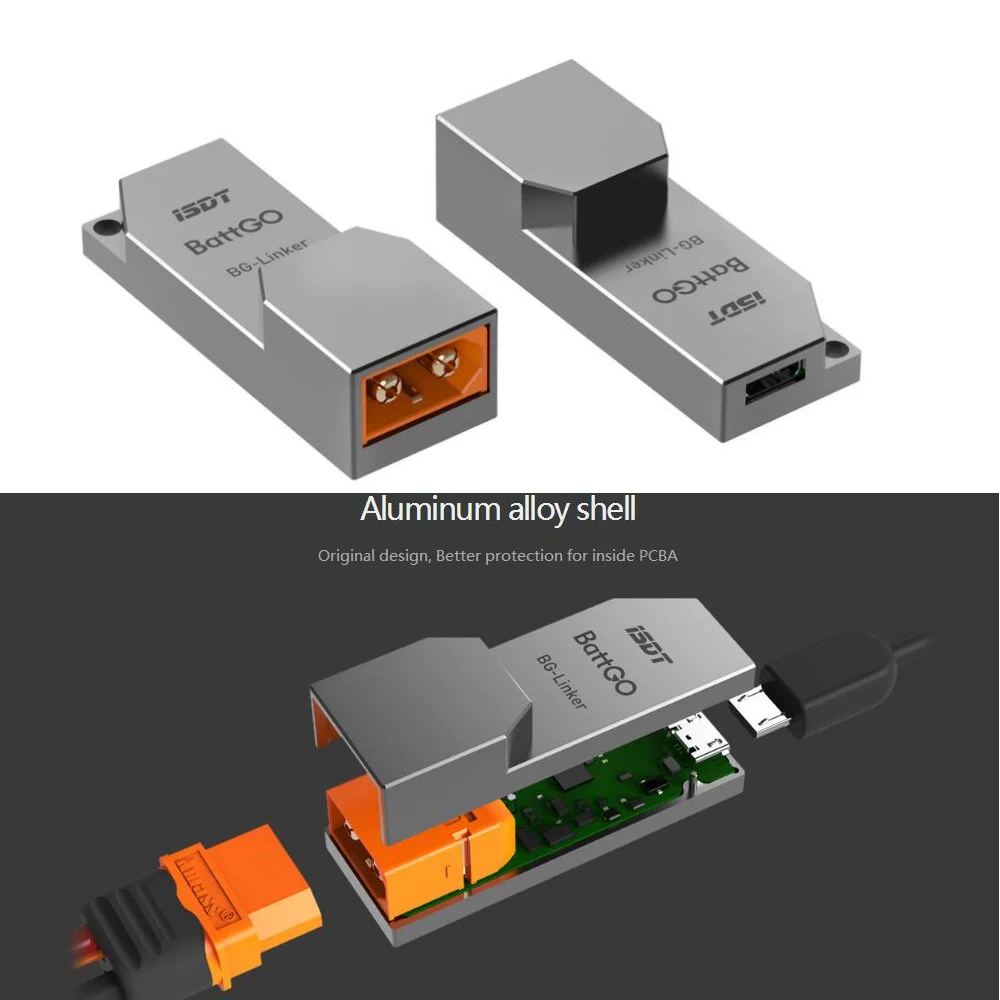 

ISDT BG-Linker BattGO Smart Lipo Battery Linker Adapter for RC Rechargable Plug Converter USB Cable Charging Balance Charger