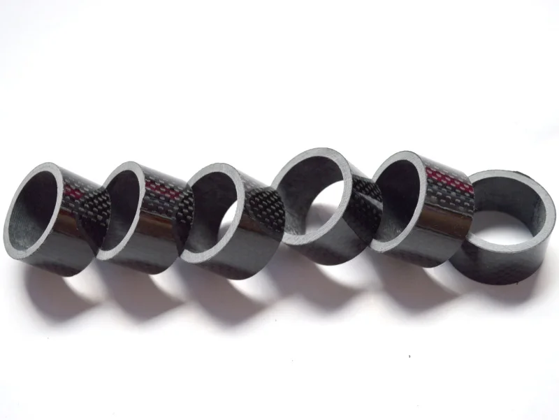 New 10pcs/lot Full Carbon Fibre Spacer Carbon Washer Fork Accessories