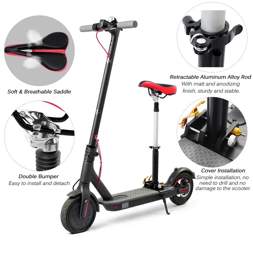 Foldable Height Adjustable Saddle Set for Xiaomi Electric Scooter Chair