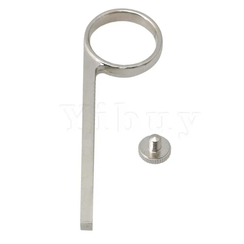 

Yibuy 82mm Length Bb Copper Slide Finger Ring Trumpet Valve Slide Finger Ring for Trumpet Parts Accessories Silver