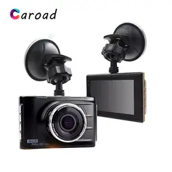 Caroad 3,0 дюймов Full HD 1080 P Автомобильный dvr ips экран двойной объектив Автомобильная камера Dash Cam видео рекордер ночного видения g-сенсор