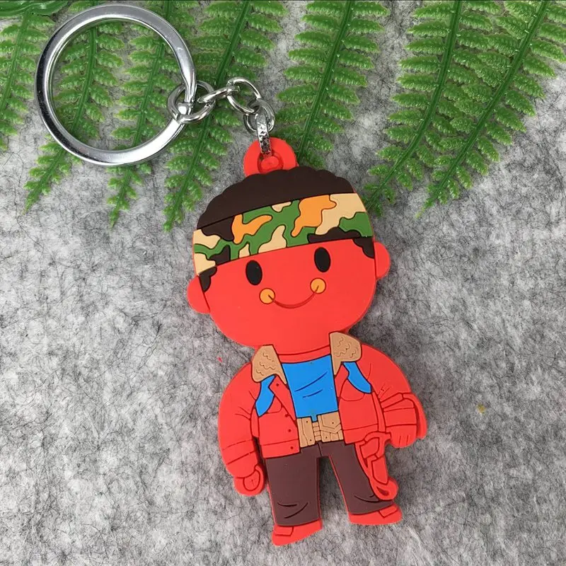 Action Stranger Things PVC Keychain Toys Dustin Barb Nancy Mark Demogorgon Stranger Tings Eleven Key Ring Pendant Kids Gift Toys - Цвет: 7