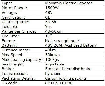 Perfect O001 HOT SALE 48V 1500W high quality mini foldable electric scooter, off road folding electric scooter,electrica de 2 ruedas 2
