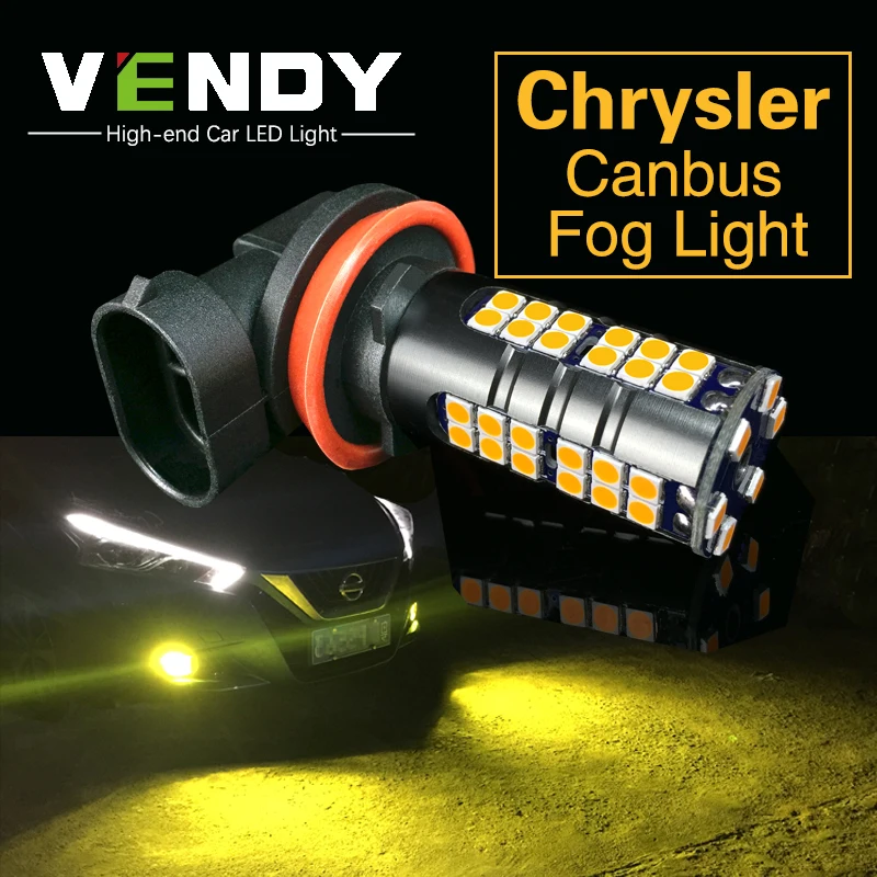

2x H8 H11 9006 HB4 H10 9145 PSX24W Car LED Fog Lights Bulb DRL For Chrysler 300 300C PT Cruiser Sebring Aspen Crossfire Pacifica