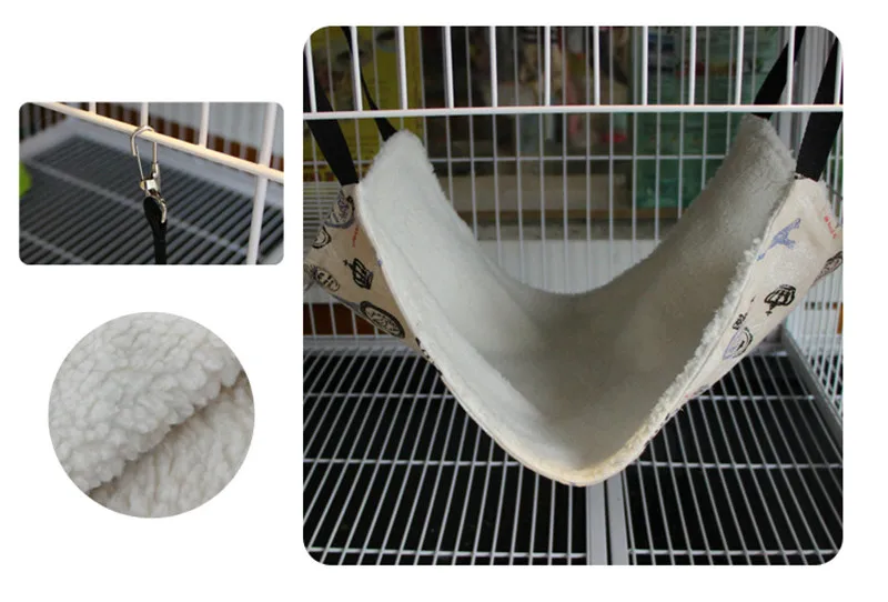 Title 4, 12 Colors Cozy Double Rabbit Puppy Cat Hammock ...
