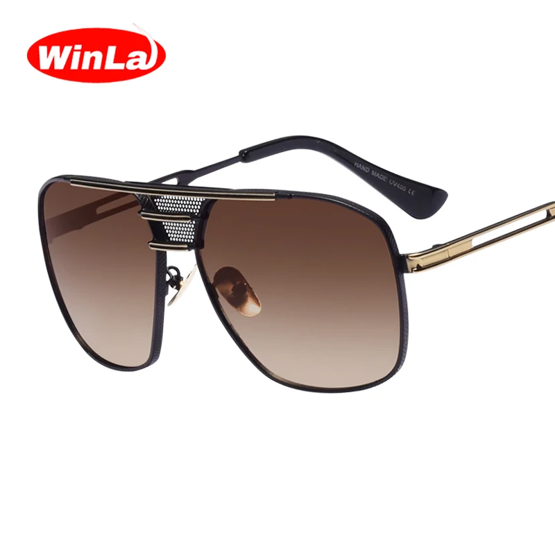 

Winla Square Sunglasses High Quality Oversized Frame Goggle Summer Style Brand Designer Sun Glasses Oculos De Sol UV400 WL1006