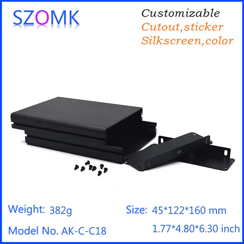 electronic case amplifier enclosure separated aluminum box enclosure black electronics aluminum case wall mounting project box electronics enclosure for pcb (3).jpg