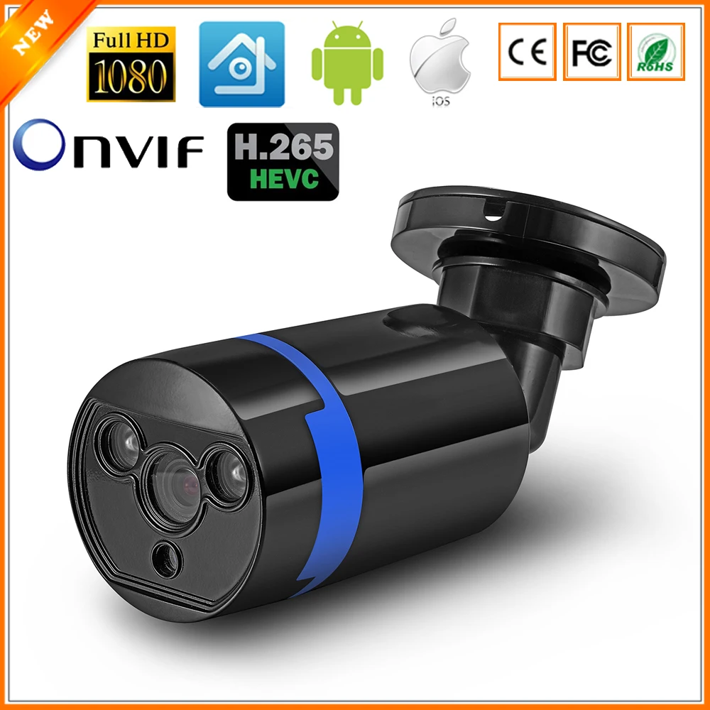 3DNR DWDR IR Outdoor Metal Case Waterproof Security H.265 IP Camera HI3516D 1/2.7''AR0237 FULL HD 1080P H.265 IP Cam ONVIF 3DNR DWDR IR Outdoor Metal Case Waterproof Security H.265 IP Camera HI3516D 1/2.7''AR0237 FULL HD 1080P H.265 IP Cam ONVIF