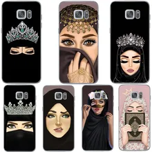 Роскошная женщина в хиджабе лицо Мусульманский Исламский грил глаза Силиконовый чехол для телефона для samsung S6 S7 Edeg S8 S9 Plus S10+ S10E Lite