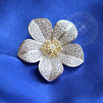 

Red Trees Brand High Quality Winter Clothing Accessories Fashion Coat Pin Women Flower Brooches Jewelry Drop Shipping