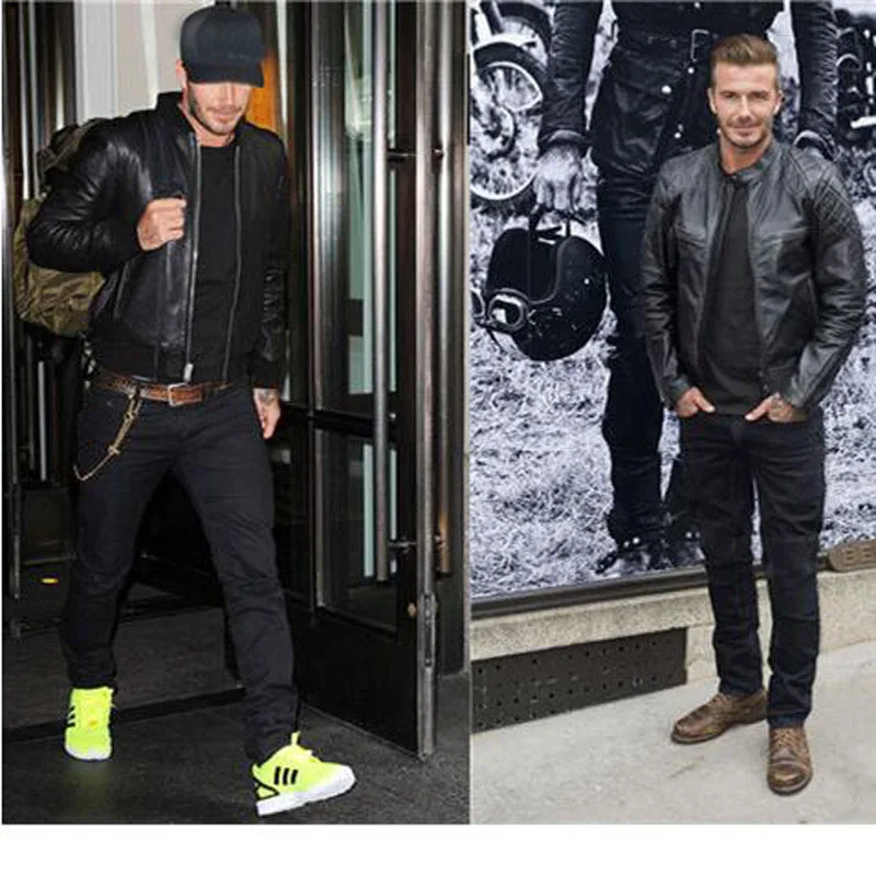 jaqueta de couro david beckham