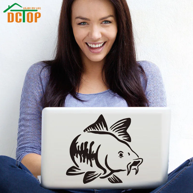 DCTOP Carp Fishing Vinyl Decals Wall Stickers Home Decor Removable Self Adhesive Laptop Sticker New Design DCTOP Carp Fishing Vinyl Decals Wall Stickers Home Decor Removable Self Adhesive Laptop Sticker New Design