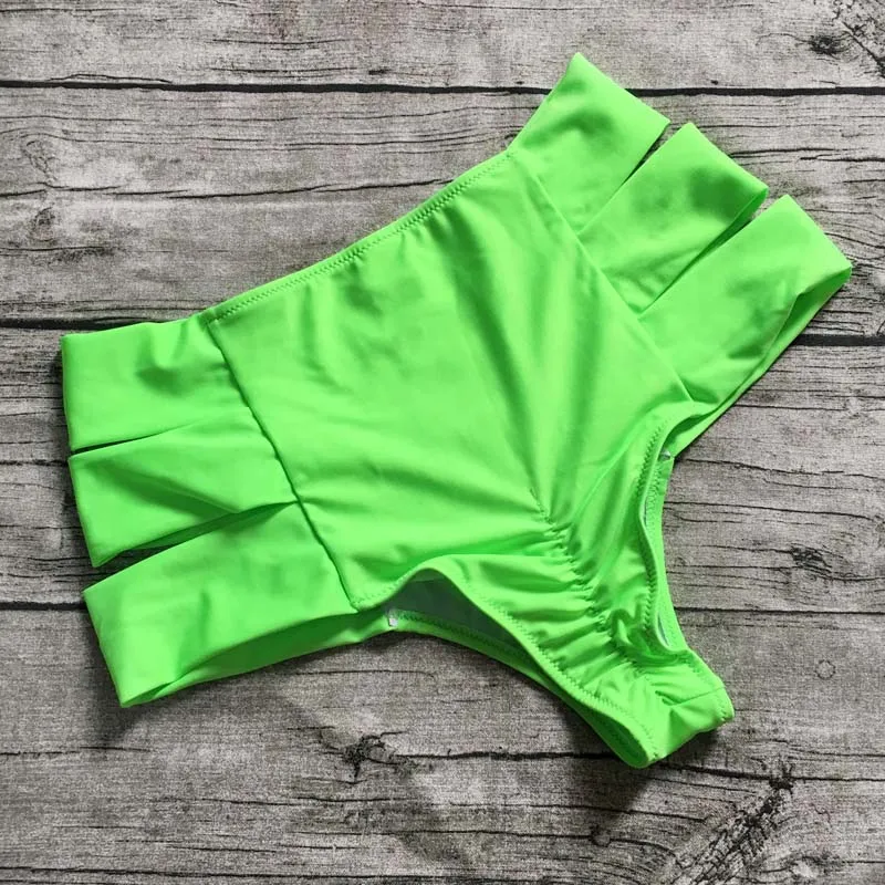 S-XL Wholesale High Waist Women Bikini Bottom Shorts Elactic Women Swimwear Bottoms 5 Color Bathing Suit Beachwear Thong Shorts bikini sets for women