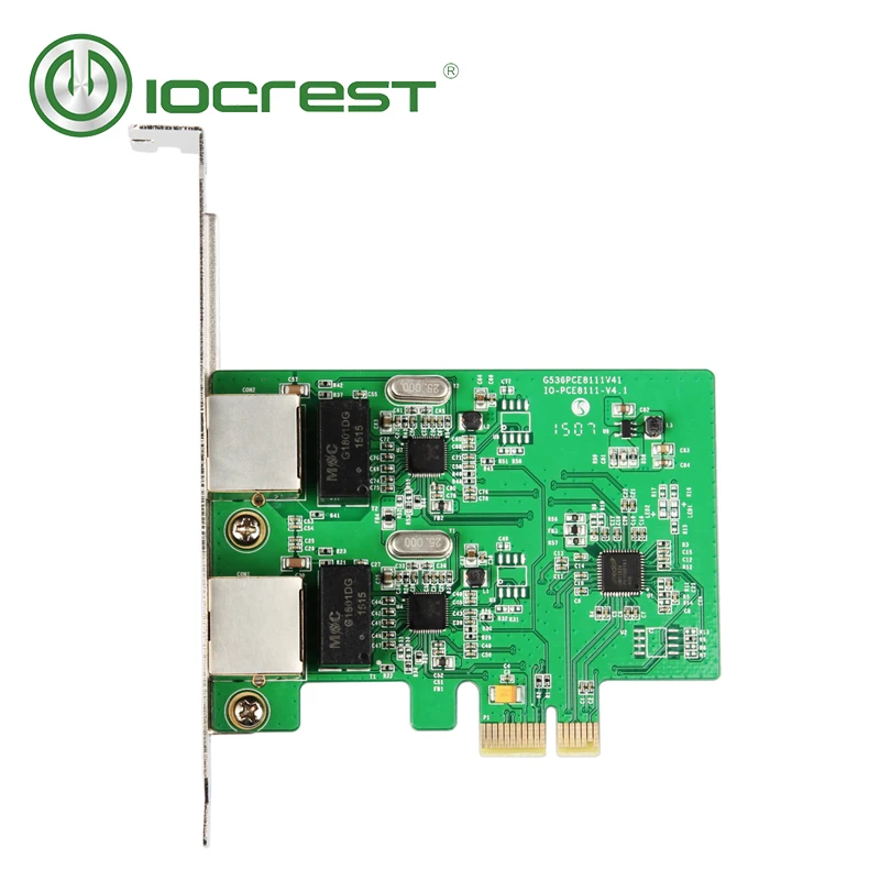 Карта контроллера iocast PCI Express гигабитная карта Ethernet RTL8111 с низкопрофильным