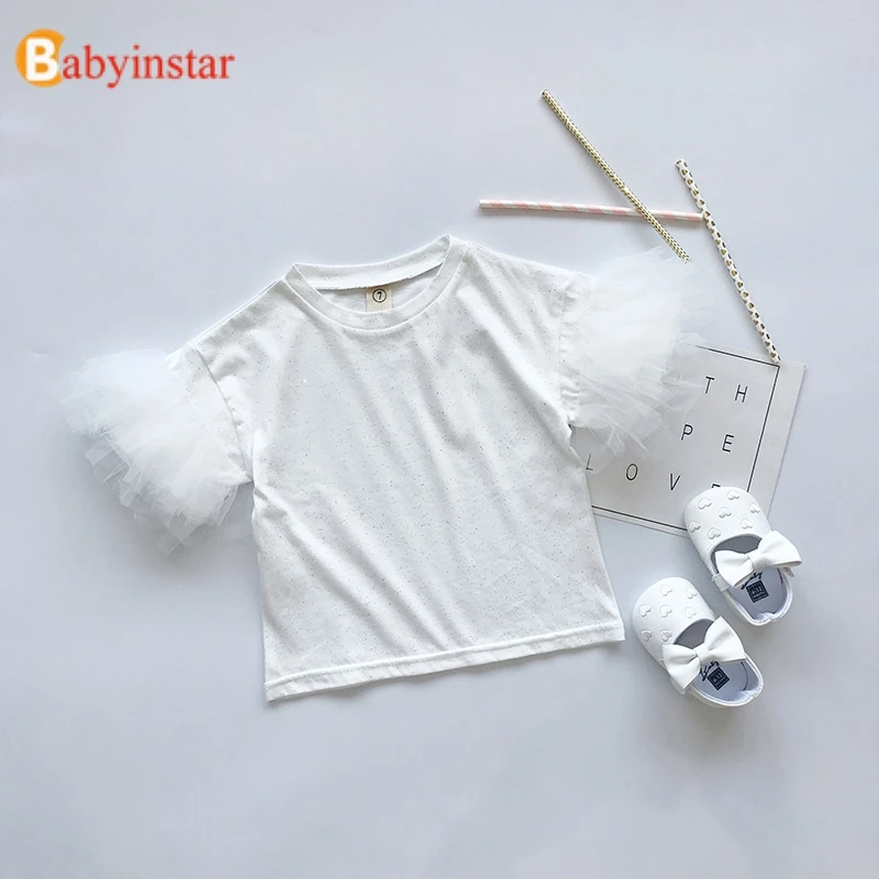 Babyinstar Children's Sets T-shirt For Girls + Lace Denim Princess Dress 2pcs Girls Boutique Outfits Toddler Girl Summer Clothes