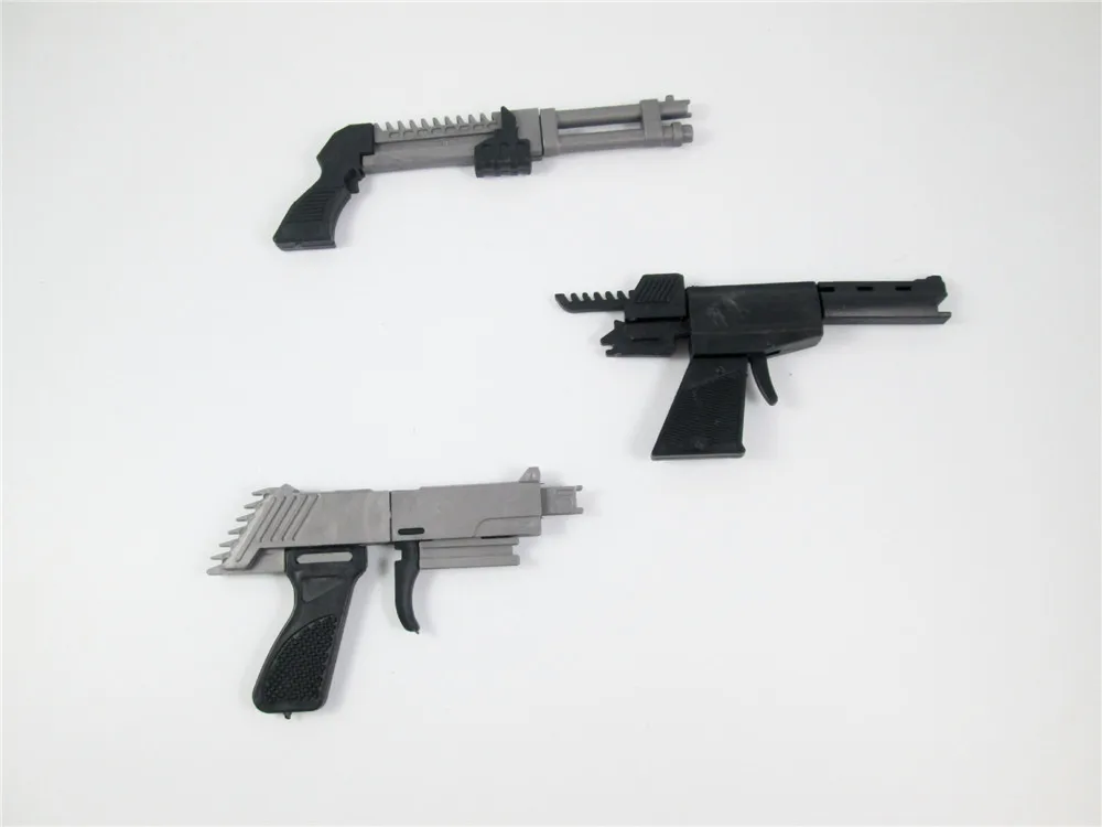 3pcs set Mini DIY Building Blocks Toy Gun Assembly Fun Toy Random style Gift for Children Ak47 P5  (9)