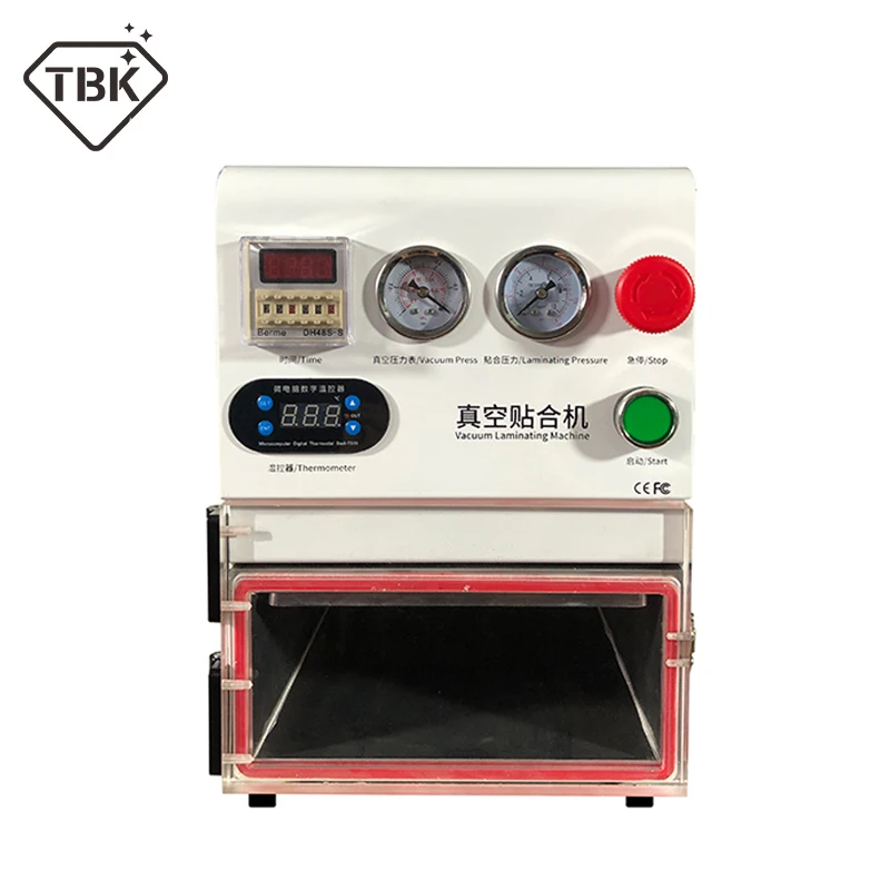 14 дюймов Новое поступление TBK-108P OCA ламинатор вакуумный ламинатор для iphone изогнутый экран и коврик