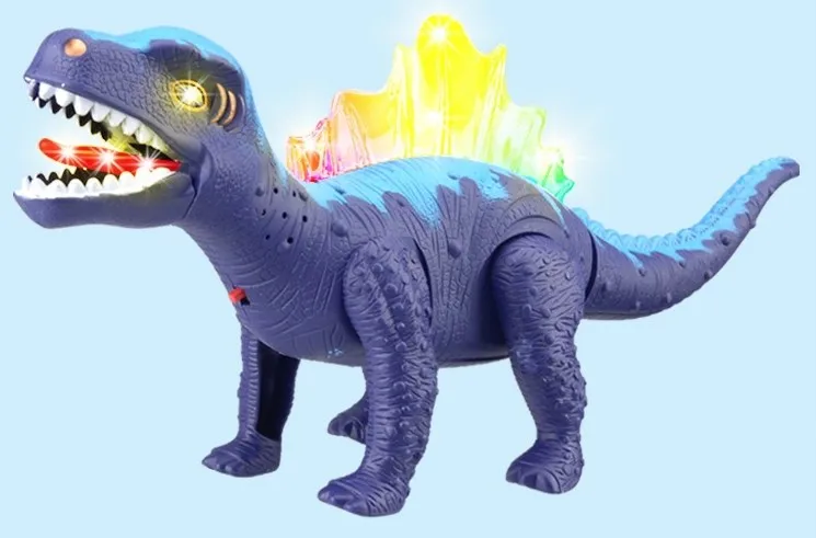 Электрический динозавр, развивающие игрушки для детей, музыкальный светильник, ходячий звук, модель игрушек, материал, безопасная упаковка