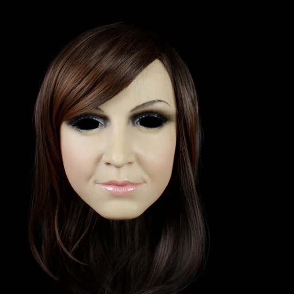 

(SH-7) Quality Handmade Silicone Beautiful And Sweet Half Female Face Crossdress Mask Crossdresser Doll