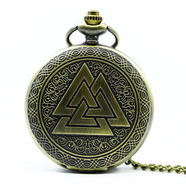 Модные Винтажные бронзовые кварцевые карманные часы с necklace ем Fob часы для мужчин и женщин подарок Relogio De Bolso TD2124